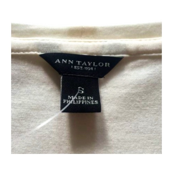 Ann Taylor Floral Embellished Scoop Neck Top - Picture 5 of 5